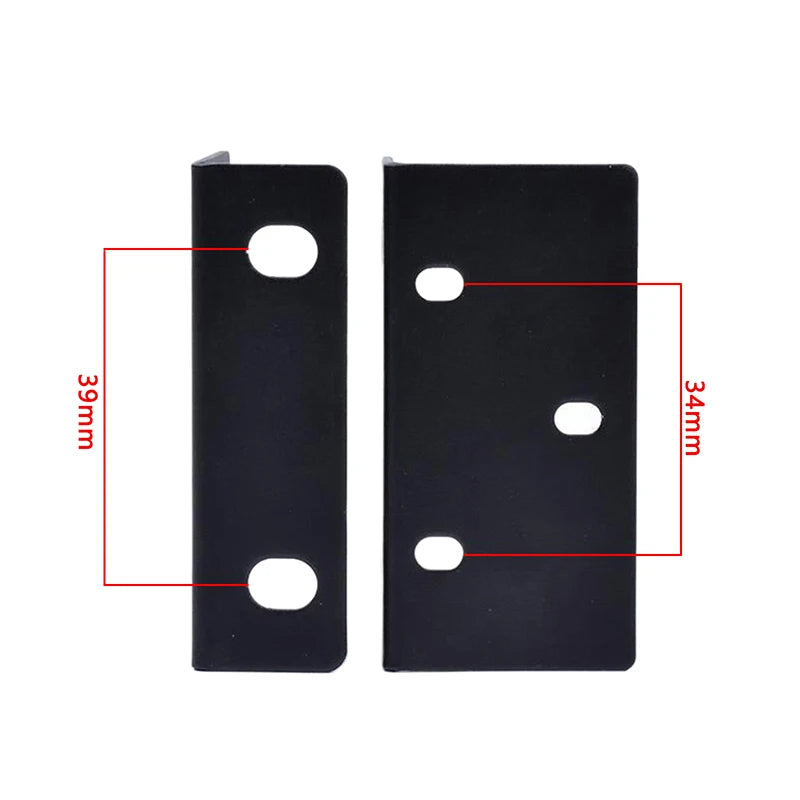 Kit de soportes de montaje en rack con tornillos y orejas de rack metálicas para grabadoras de vídeo en red (NVR) Hikvision 1U/1.5U/2U. Instalación de cámaras.