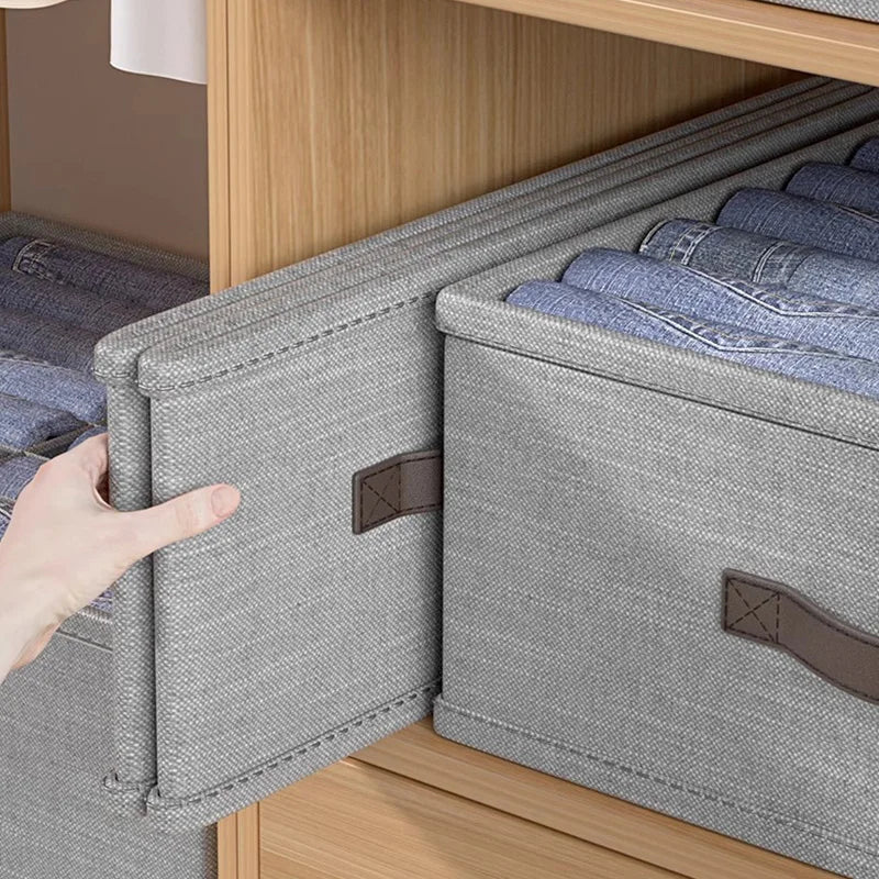 Organizador de ropa para guardarropa, suéter, camisetas, pantalones gruesos, ropa interior y calcetines para el hogar.