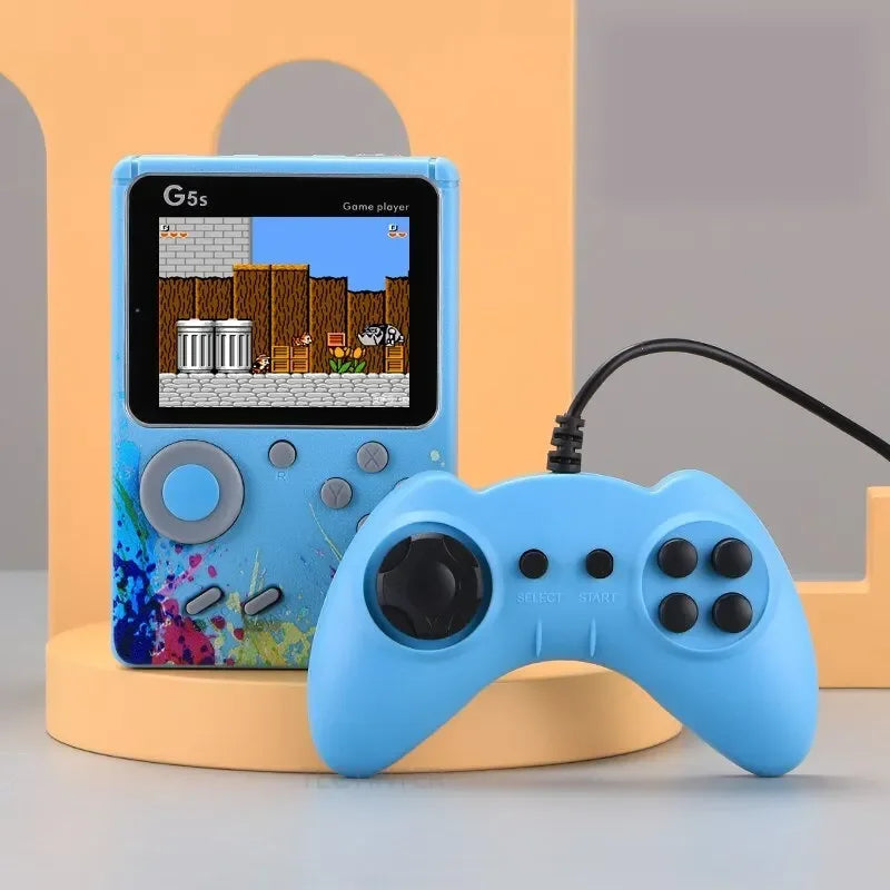 Nueva consola de videojuegos G5S de 2,4 pulgadas, miniconsola portátil retro con 500 juegos integrados, salida AV y compatible con 2 jugadores.
