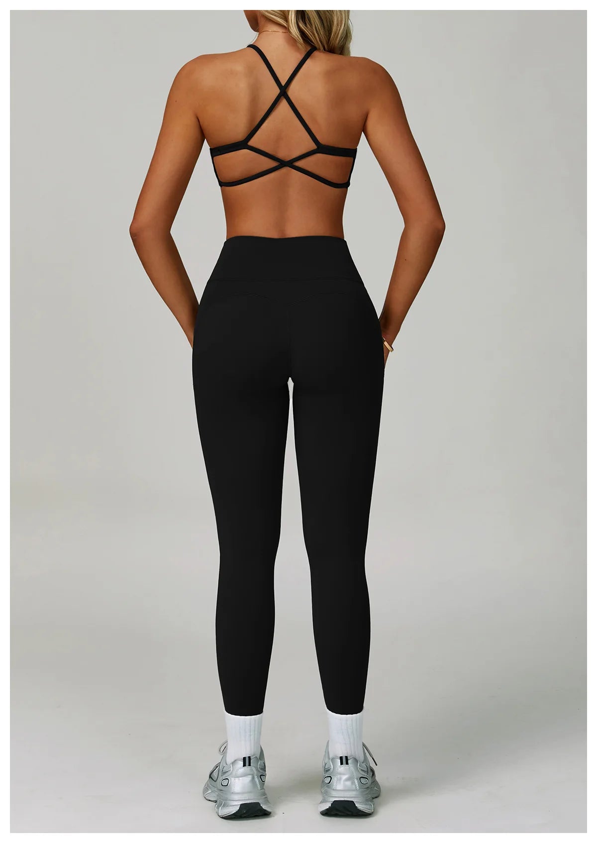 2 Piece Set Women's Tracksuit Fitness Clothes Yoga Sets Sportswear Workout Bra High Waist Leggings Set Gym Clothing Sports Suits
