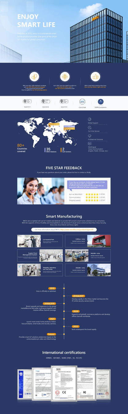 Cámara de seguridad IMOU Cell PT Lite de 3 MP con batería, paneles solares, visión nocturna a color, protección Wi-Fi y protección para exteriores.