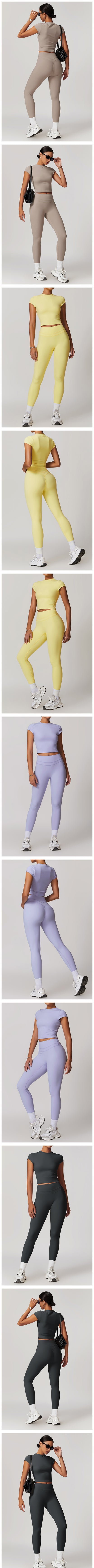 SWELTERING Conjunto de 2 piezas de ropa deportiva para mujer, conjunto de yoga, ropa deportiva para gimnasio, trajes de yoga, conjunto de fitness, chándales, sujetador deportivo, leggings para gimnasio