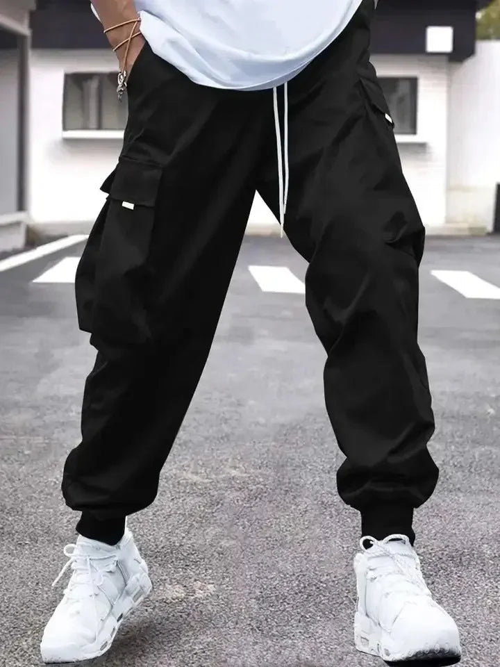 Retro Workwear Loose Sports Men's Casual Pants Straight Leg Trousers Spring Autumn Popular Long Pants Comfortable Fit