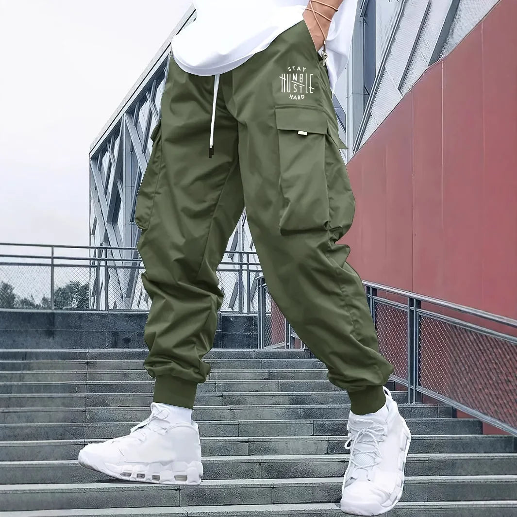 Retro Workwear Loose Sports Men's Casual Pants Straight Leg Trousers Spring Autumn Popular Long Pants Comfortable Fit