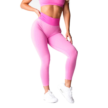 Nuevas mallas deportivas sin costuras, tipo leggings, de spandex, para mujer, suaves, para entrenamiento, fitness, yoga, cintura alta, ropa de gimnasio.