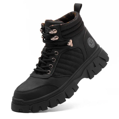 Zapatos de seguridad con puntera de acero para hombre, botas de trabajo indestructibles, zapatos de seguridad ligeros, zapatillas protectoras para caminar, antiaplastamiento y antipinchazos.