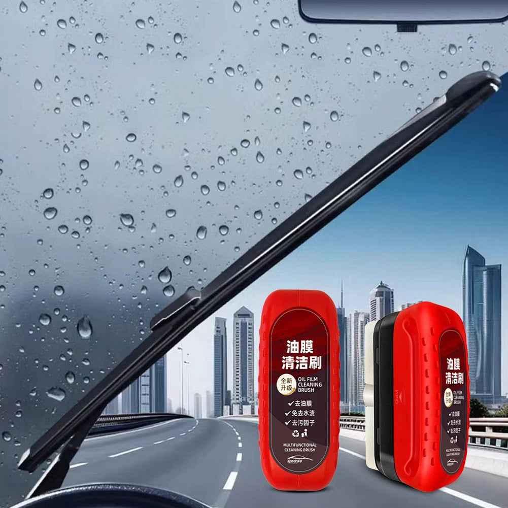 Cepillo limpiador de película de aceite para parabrisas de coche, 120 ml, hidrofóbico, para eliminar la película de aceite de los cristales.