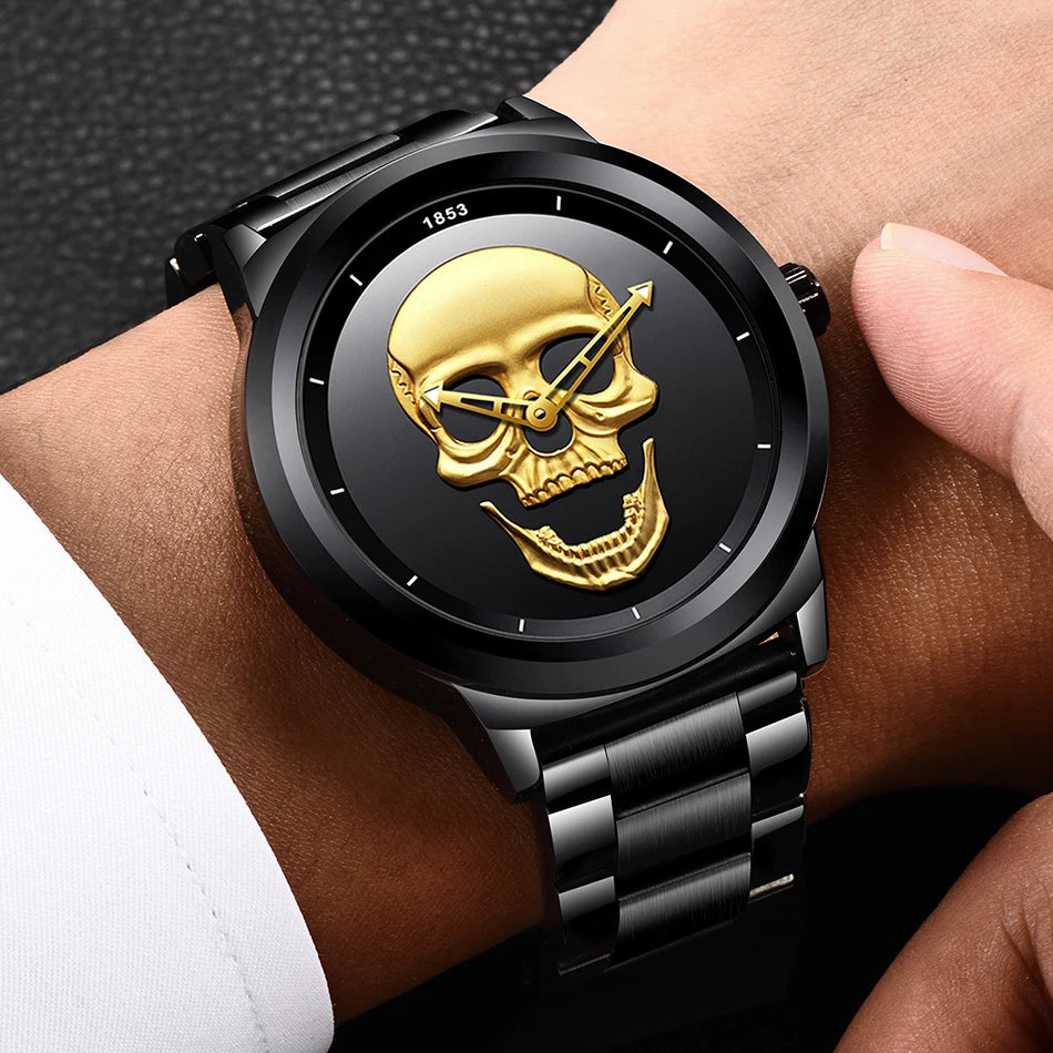 Relojes deportivos LIGE para hombre, marca superior, reloj de cuarzo de lujo para hombre, reloj de pulsera de acero inoxidable resistente al agua para hombre, reloj Masculino