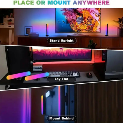 Barra de luz LED USB con cambio de color RGB, control remoto para TV, sinfonía, atmósfera, tiras de luz, música, ritmo, lámpara de captación ambiental, decoración