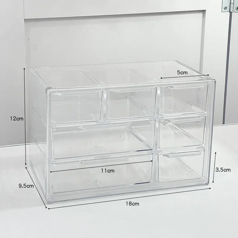 Caja organizadora de cosméticos, caja multifuncional para productos de cuidado de la piel, cosméticos, joyas, maquillaje