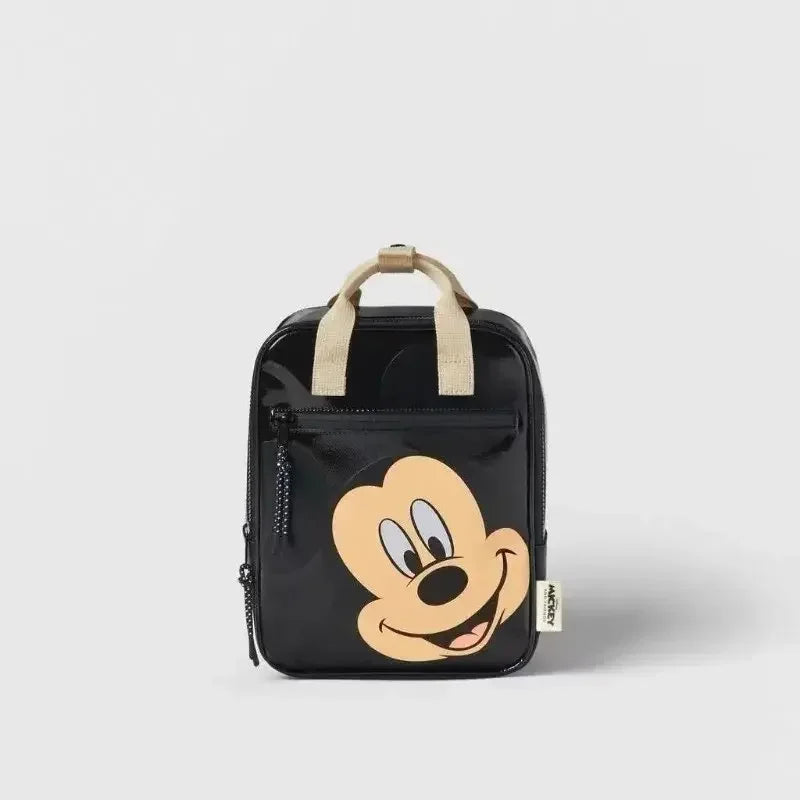 Mochila de moda con dibujos animados de Mickey Mouse de Disney, mochila escolar de lona de Minnie para mujer, mochila de gran capacidad a la moda, mochila para niñas