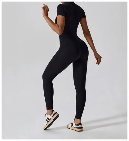 Conjunto de yoga de verano para mujer, ropa deportiva para entrenamiento, mono de gimnasio, mono deportivo siamés para mujer