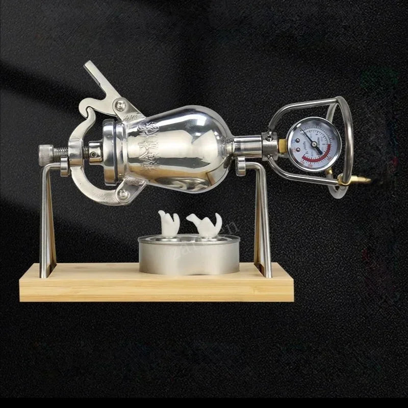Máquina de palomitas de maíz manual de 300 ml, 360 ml y 500 ml, de acero inoxidable, para hacer palomitas de maíz a fuego abierto.