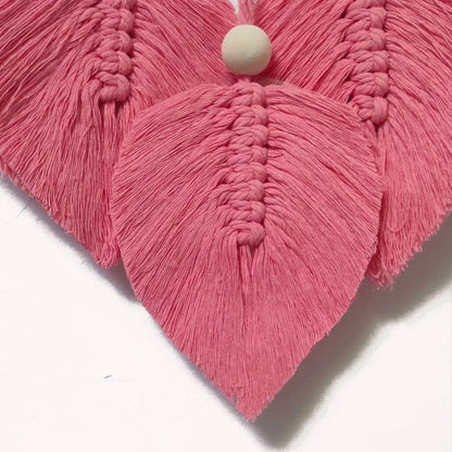 Decoración de pared para el hogar de estilo bohemio hecha a mano, decoración colgante para habitación.