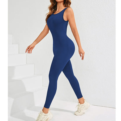 Conjunto deportivo de una pieza para mujer, ropa de entrenamiento de yoga, mono deportivo elástico, monos de entrenamiento para mujer