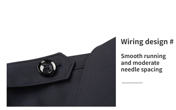 Gabardina de hombre, estilo casual o de negocios, ideal para otoño. Chaqueta larga estilo británico, versátil y con cuello de traje. Nueva prenda urbana.