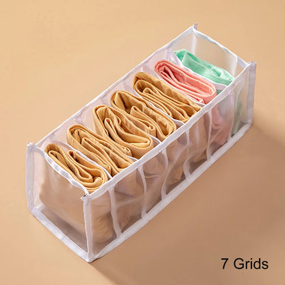 Organizadores de armarios, organizadores para el hogar, cajas para guardar ropa interior, sujetadores, calcetines y bragas, divisores de cajones para el hogar y el dormitorio.