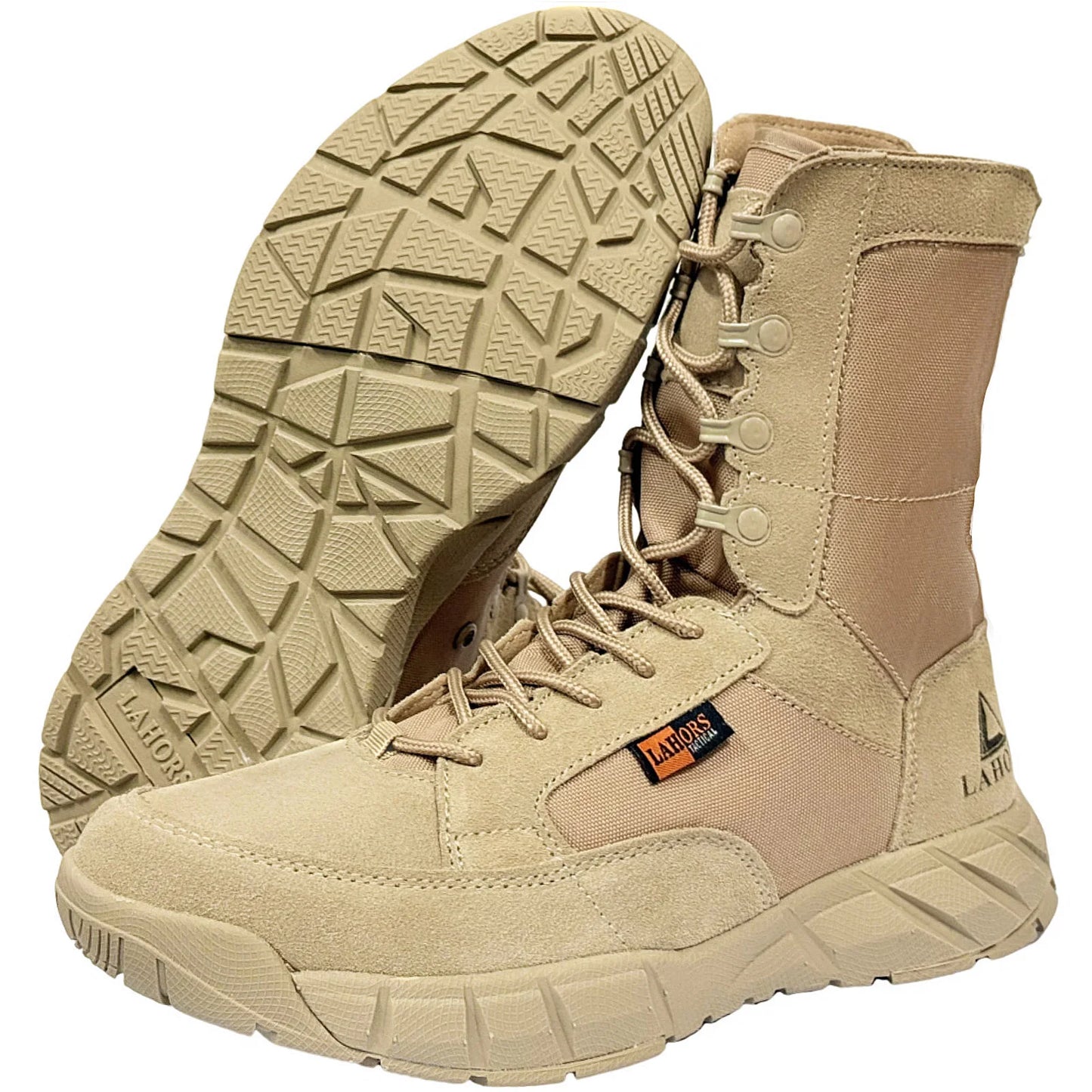 Botas tácticas ligeras originales LAHORS para hombre con cremallera, ideales para entrenamiento de combate, cordones, impermeables, transpirables y aptas para senderismo y actividades al aire libre.