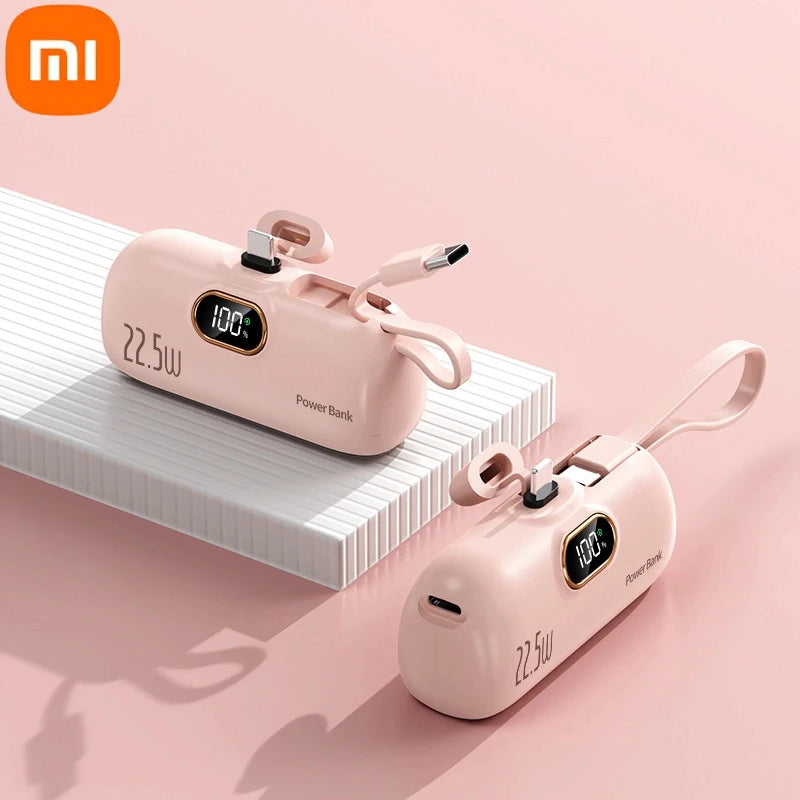 Xiaomi - Mini banco de energía de 500.000 mAh, 22,5 W, alta capacidad, carga ultrarrápida, para iPhone, Huawei y Samsung