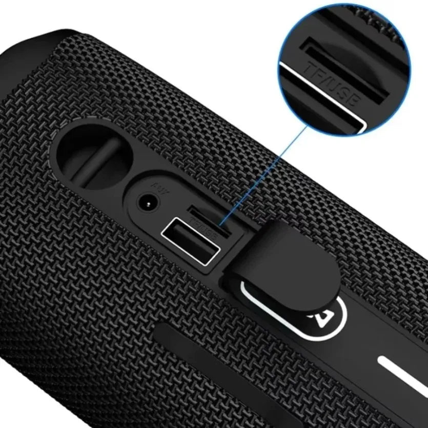 XIKCU Flip6 - Altavoz Bluetooth multifunción, audio TWS, caja de sonido para exteriores, subwoofer portátil, altavoz inalámbrico para cine en casa, doble altavoz