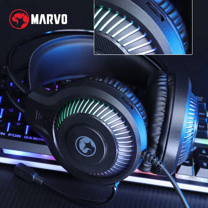 Teclado y ratón para juegos. Incluye teclado, ratón, auriculares y alfombrilla RGB. Juegos de teclado y ratón con cable.