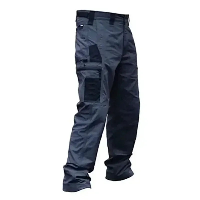 Pantalones cargo para hombre, pantalones de trabajo con múltiples bolsillos, pantalones tácticos casuales, ropa de abrigo para hombre, pantalones rectos resistentes al desgaste para otoño e invierno.