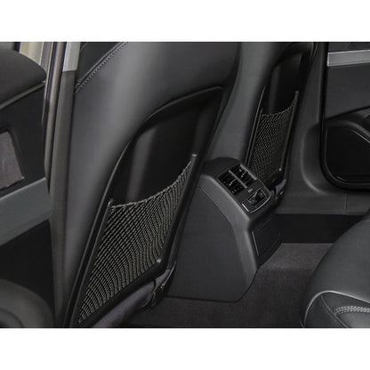 Accesorios interiores de coche para Audi A4, B8, A5, Q3, A3, A6, C7, Q5, B9, Q7, organizador de red para el respaldo del asiento trasero, bolsillo de almacenamiento de malla