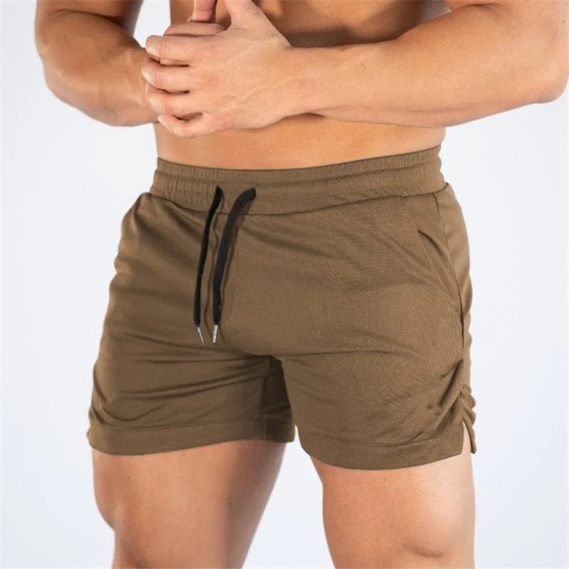Pantalones cortos deportivos de verano para hombre, para gimnasio, fitness, correr, correr, trotar