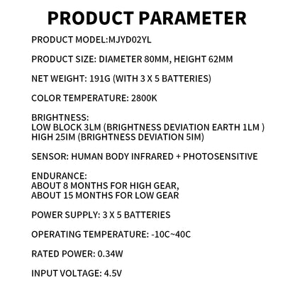 Luz nocturna LED por inducción Xiaomi Mijia, 2 lámparas, brillo ajustable, sensor infrarrojo inteligente de presencia humana con base magnética