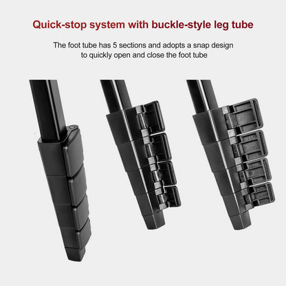Trípode de escritorio KINGJOY VT-688 de 675 pulgadas, carga útil de 2 kg, cabezal esférico con tornillo de 1/4", rotación e inclinación, clip para teléfono para transmisión en vivo.
