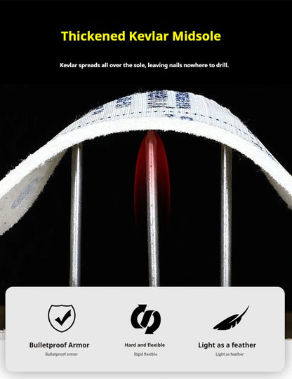 Botas de seguridad para hombre, con punta de acero, antiperforación, anticaídas, indestructibles, antideslizantes, impermeables