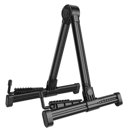 Soporte vertical para guitarra, plegable y ajustable, para ukelele, pipa, bajo, folk, clásico, eléctrico, de madera