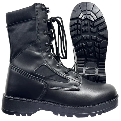 Botas tácticas de cuero para hombre, de nueva marca, para senderismo y actividades al aire libre. Botas transpirables hasta el tobillo.