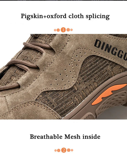 Calzado de seguridad de alta calidad para hombre, con puntera de acero, resistente a golpes y perforaciones. Botas de seguridad antipinchazos.