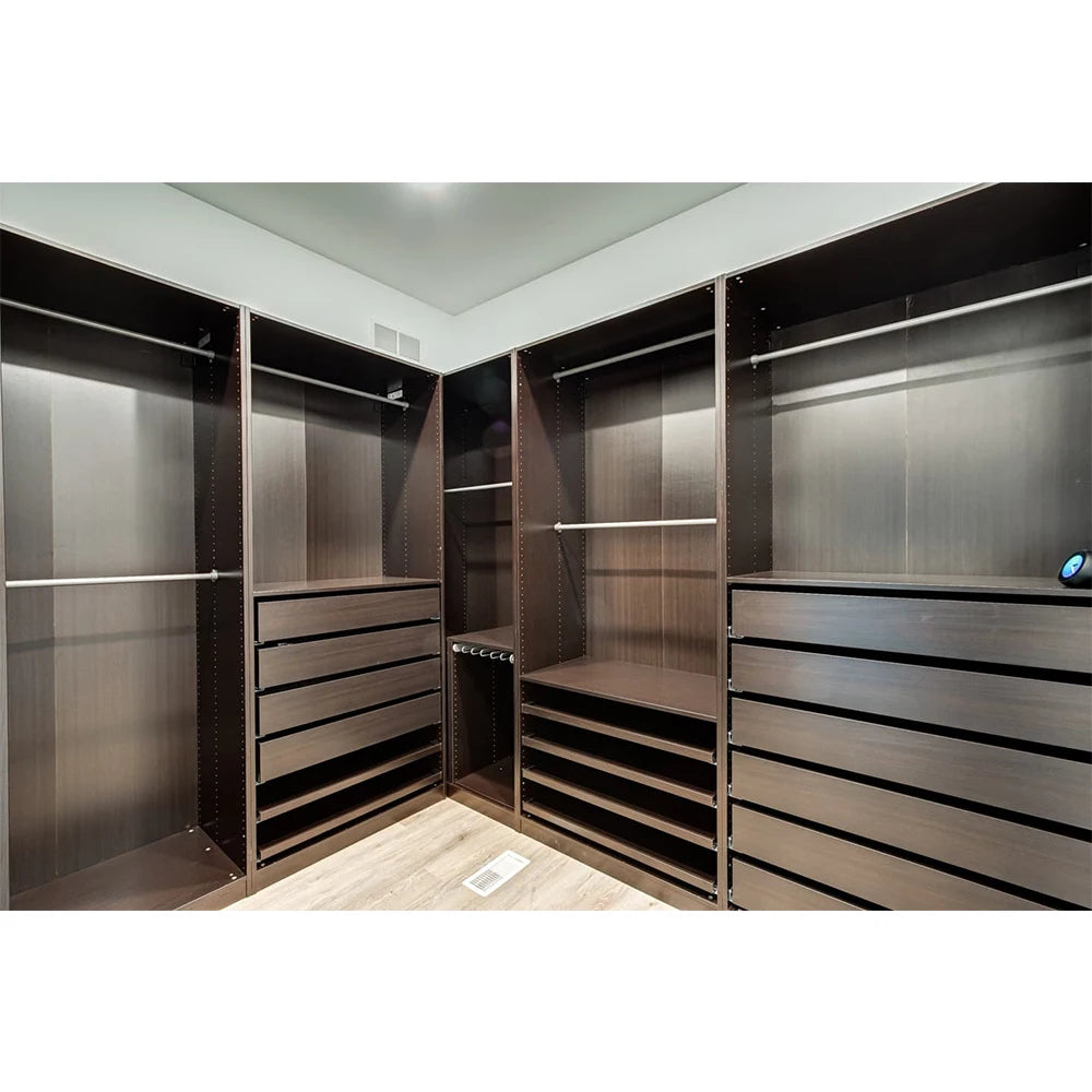 Organización del almacenamiento del armario del vestidor Organizadores de armario Puertas de armario modernas Armario