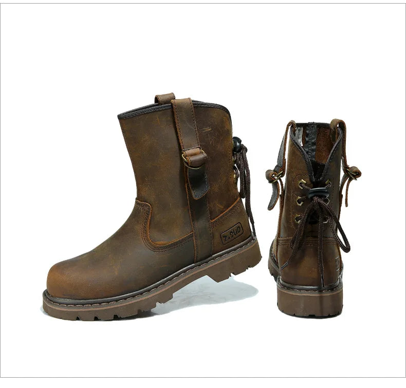 Zapatos de senderismo para hombre, botas de caza impermeables, botines tácticos de combate en el desierto, zapatos de trekking, zapatillas de trabajo de cuero para caminar para mujer