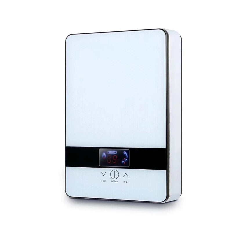 Calentador de agua eléctrico instantáneo de 6500 W y 220 V con termostato. Calentador de flujo para baño. Calefacción instantánea para cocina y ducha.
