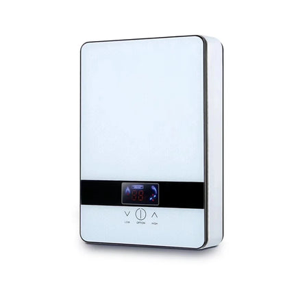 Calentador de agua eléctrico instantáneo de 6500 W y 220 V con termostato. Calentador de flujo para baño. Calefacción instantánea para cocina y ducha.
