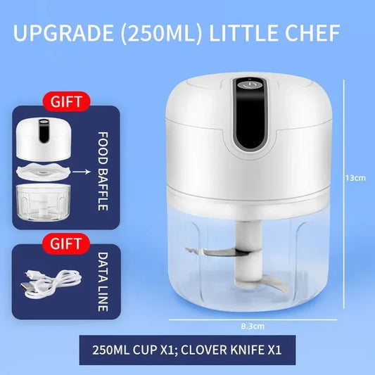 Máquina de cocina multifuncional, picadora de carne automática para el hogar, alimentos complementarios para bebés, removedor de ajo picado, cortador de carne.