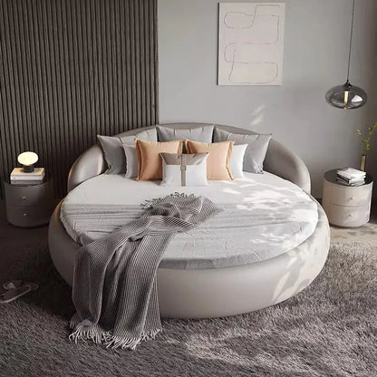 Cabecero de cama japonesa minimalista tapizado mesitas de noche cama moderna marco para dormir camas de matrimonio dormitorio muebles