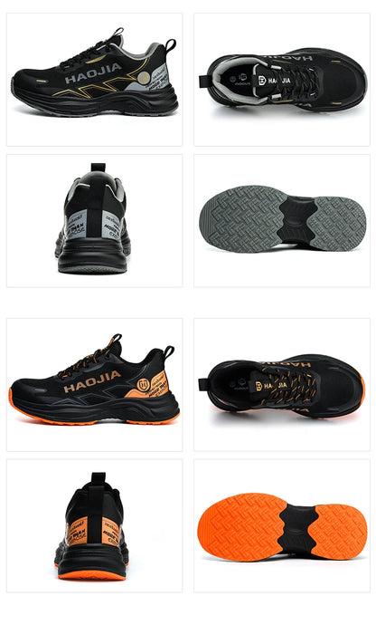 Zapatos de seguridad ligeros para hombre, antirotura, antipinchazos, zapatillas de trabajo, botas de seguridad protectoras, zapatos de trabajo con puntera de acero.