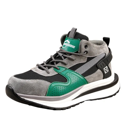 Nuevo calzado de seguridad para hombre, de cuatro estaciones, con puntera de acero antiaplastamiento y antiperforación, suela blanda antideslizante, para trabajo.