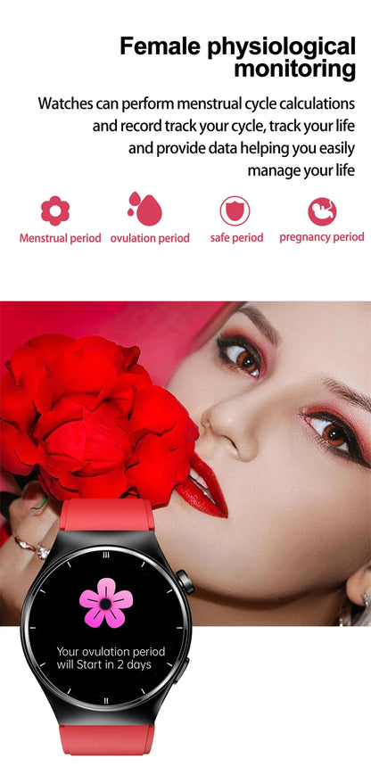 LIGE - Reloj inteligente para hombre de 1,46 pulgadas con terapia láser, control de lípidos, ácido úrico, VFC, llamadas, temperatura, deportivo y bienestar