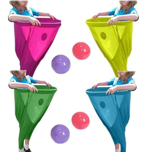 Nuevo juego de patio con pantalones de abuela, divertido juego de fiesta al aire libre en el patio, juego de atrapar en equipo, pantalones, juego de lanzamiento creativo para padres e hijos, accesorios