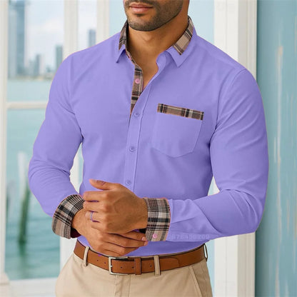 Camisas de vestir para hombre, camisas informales para la oficina y actividades al aire libre, camisas suaves y cómodas para la calle, camisetas de alta calidad para hombre, tallas grandes