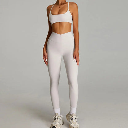 Conjunto deportivo de yoga para mujer mikeyoga, 2 piezas, secado rápido, ideal para gimnasio, correr y entrenar. Incluye ropa deportiva de manga corta para yoga.