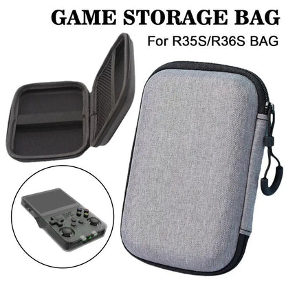 Bolsa de almacenamiento para consola de juegos r36s R35S, funda protectora portátil rígida de EVA, resistente a arañazos y anticaídas, accesorios para juegos.