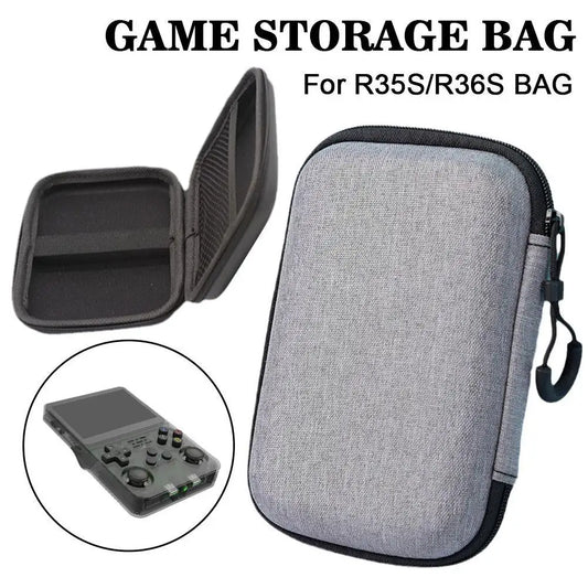 Bolsa de almacenamiento para consola de juegos r36s R35S, funda protectora portátil rígida de EVA, resistente a arañazos y anticaídas, accesorios para juegos.