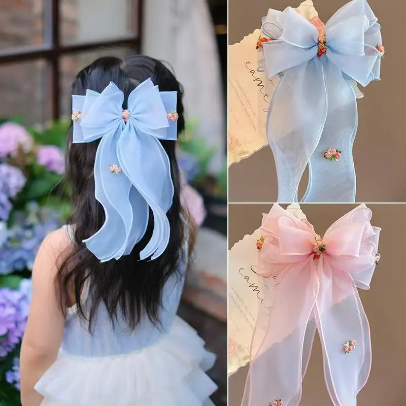 Accesorios para el cabello para niñas, accesorios para el cabello para niñas, lindos accesorios para el cabello, tocado de cola de caballo de princesa para niñas.