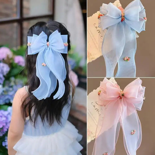 Accesorios para el cabello para niñas, accesorios para el cabello para niñas, lindos accesorios para el cabello, tocado de cola de caballo de princesa para niñas.
